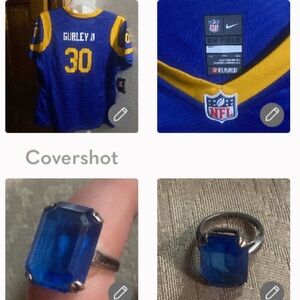 Nike NFL GURLEY l l Jersey Sz XXL 🏈+sterling💙huge stone💍sz5